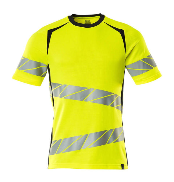 T - Paita - 19082 - 771 - hi - vis keltainen/tumma laivastonsininen - Safewear Suojainkauppa