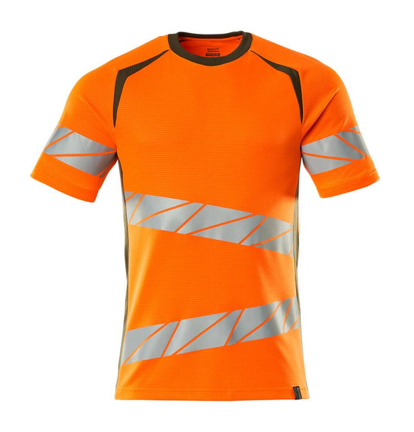 T - Paita - 19082 - 771 - hi - vis oranssi/sammaleenvihreä - Safewear Suojainkauppa