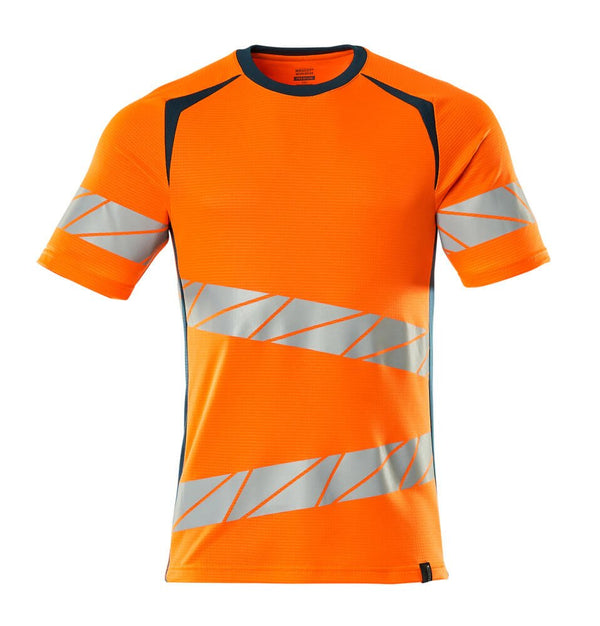 T - Paita - 19082 - 771 - hi - vis oranssi/tumma petrooli - Safewear Suojainkauppa