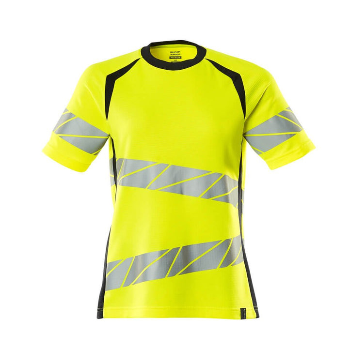 T - Paita - 19092 - 771 - hi - vis keltainen/tumma laivastonsininen - Safewear Suojainkauppa