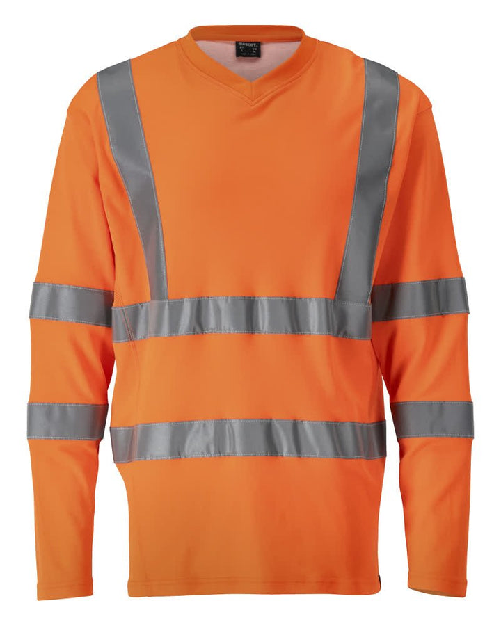 T - Paita, pitkähihainen - 18281 - 995 - hi - vis oranssi - Safewear Suojainkauppa