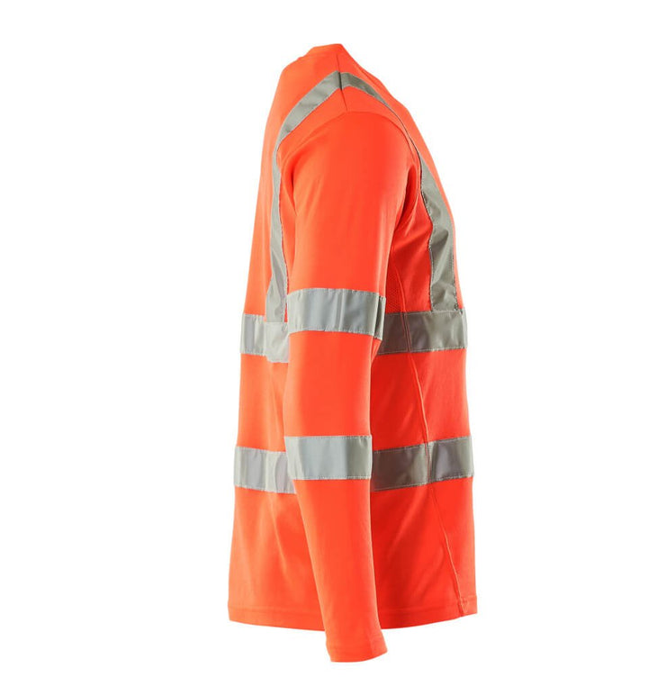 T - Paita, pitkähihainen - 18281 - 995 - hi - vis punainen - Safewear Suojainkauppa