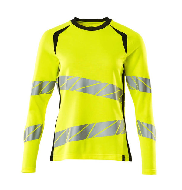 T - Paita, pitkähihainen - 19091 - 771 - hi - vis keltainen/musta - Safewear Suojainkauppa