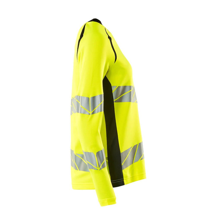 T - Paita, pitkähihainen - 19091 - 771 - hi - vis keltainen/musta - Safewear Suojainkauppa