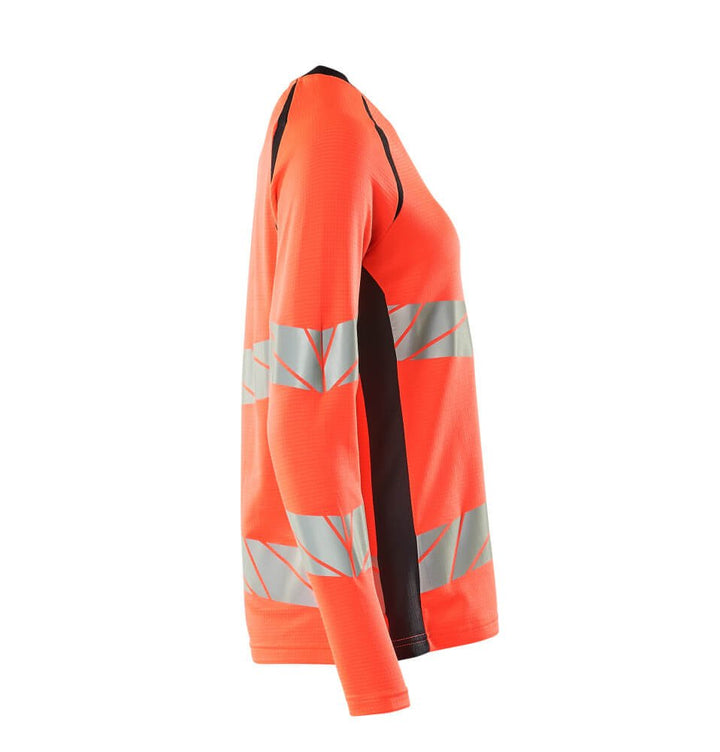 T - Paita, pitkähihainen - 19091 - 771 - hi - vis punainen/syvä tummansininen - Safewear Suojainkauppa