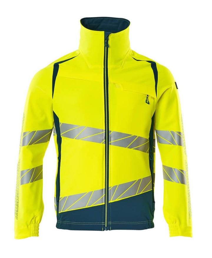 Takki - 19009 - 511 - hi - vis keltainen/tumma petrooli - Safewear Suojainkauppa