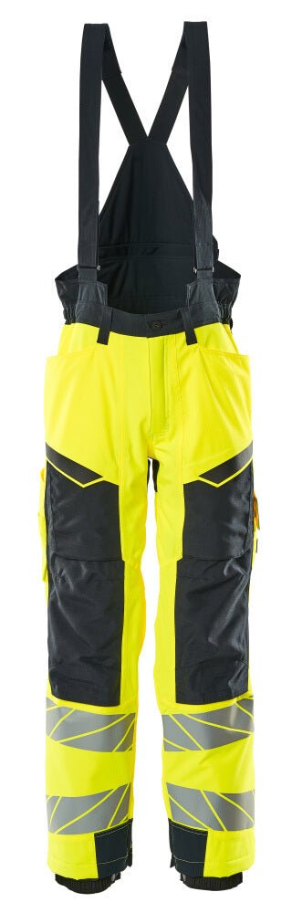 Talvihousut - 19090 - 449 - hi - vis keltainen/tumma laivastonsininen - Safewear Suojainkauppa