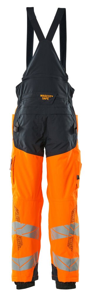 Talvihousut - 19090-449 - hi-vis oranssi/tumma laivastonsininen - Safewear