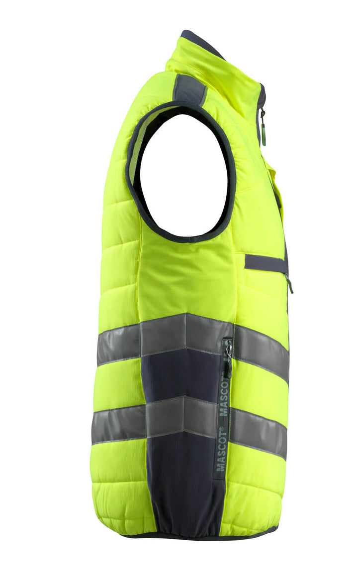 Talviliivi - 15565 - 249 - hi - vis keltainen/tumma laivastonsininen - Safewear Suojainkauppa