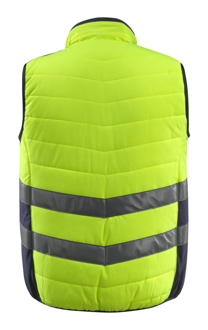 Talviliivi - 15565 - 249 - hi - vis keltainen/tumma laivastonsininen - Safewear Suojainkauppa