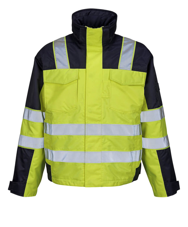 Talvitakki - 05023 - 880 - hi - vis keltainen/tummansininen - Safewear Suojainkauppa