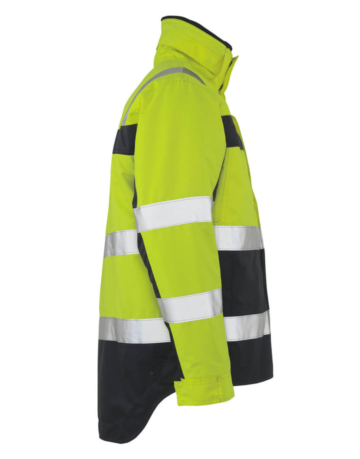 Talvitakki - 07223 - 880 - hi - vis keltainen/tummansininen - Safewear Suojainkauppa