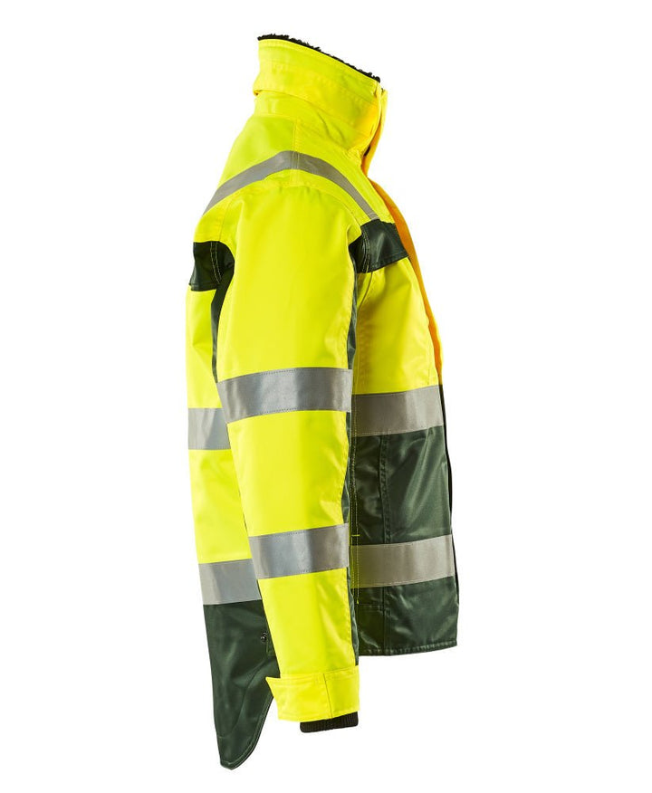 Talvitakki - 07223 - 880 - hi - vis keltainen/vihreä - Safewear Suojainkauppa