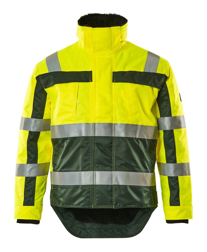 Talvitakki - 07223 - 880 - hi - vis keltainen/vihreä - Safewear Suojainkauppa