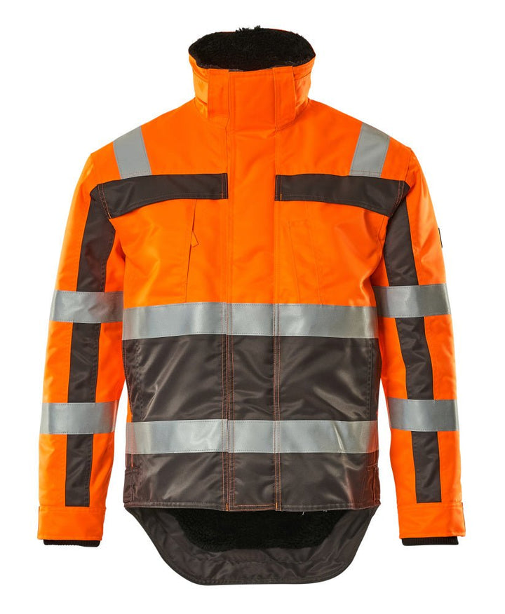 Talvitakki - 07223 - 880 - hi - vis oranssi/antrasiitti - Safewear Suojainkauppa