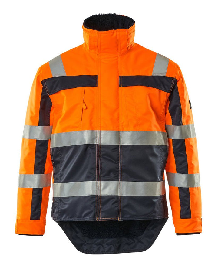 Talvitakki - 07223 - 880 - hi - vis oranssi/tummansininen - Safewear Suojainkauppa