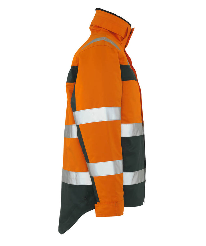 Talvitakki - 07223 - 880 - hi - vis oranssi/vihreä - Safewear Suojainkauppa