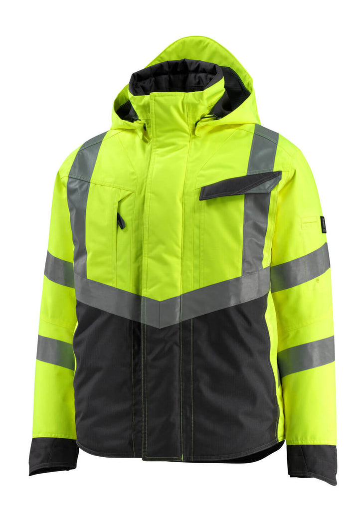 Talvitakki - 15535 - 231 - hi - vis keltainen/musta - Safewear Suojainkauppa