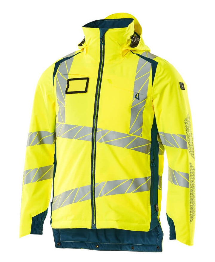 Talvitakki - 19035 - 449 - hi - vis keltainen/tumma petrooli - Safewear Suojainkauppa