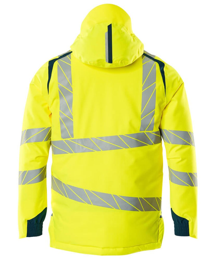 Talvitakki - 19035 - 449 - hi - vis keltainen/tumma petrooli - Safewear Suojainkauppa