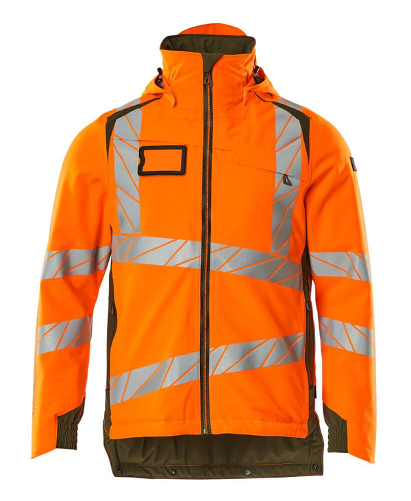 Talvitakki - 19035 - 449 - hi - vis oranssi/sammaleenvihreä - Safewear Suojainkauppa