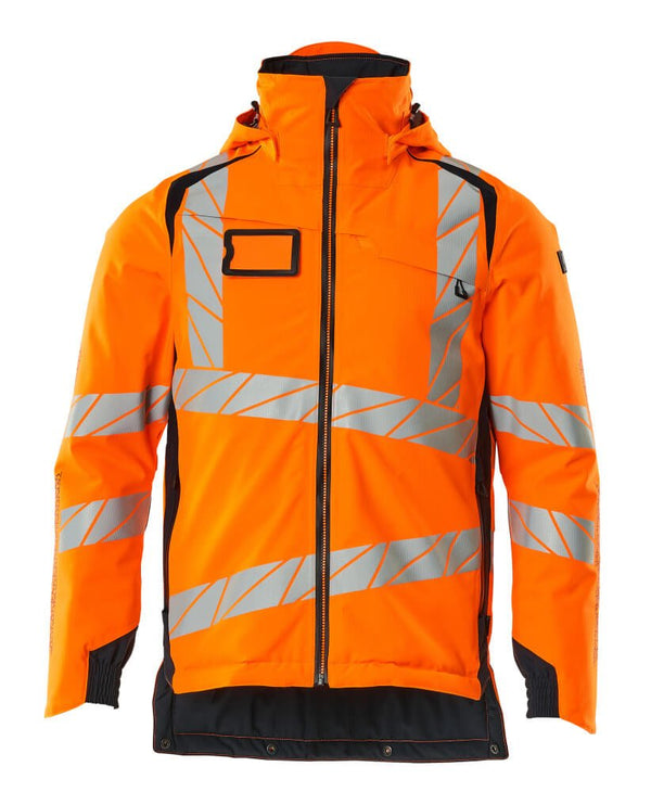 Talvitakki - 19035 - 449 - hi - vis oranssi/tumma laivastonsininen - Safewear Suojainkauppa