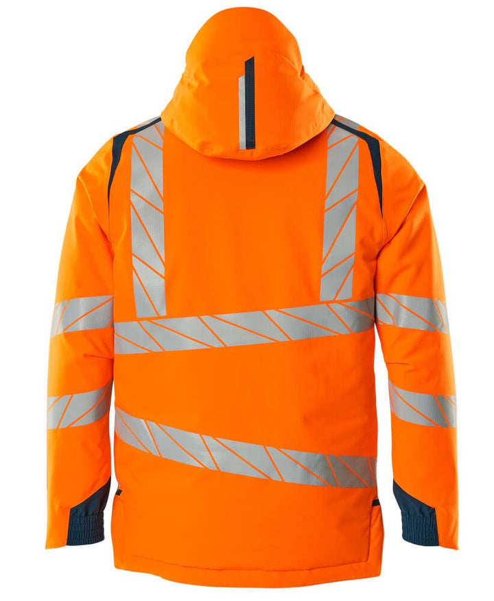 Talvitakki - 19035 - 449 - hi - vis oranssi/tumma petrooli - Safewear Suojainkauppa