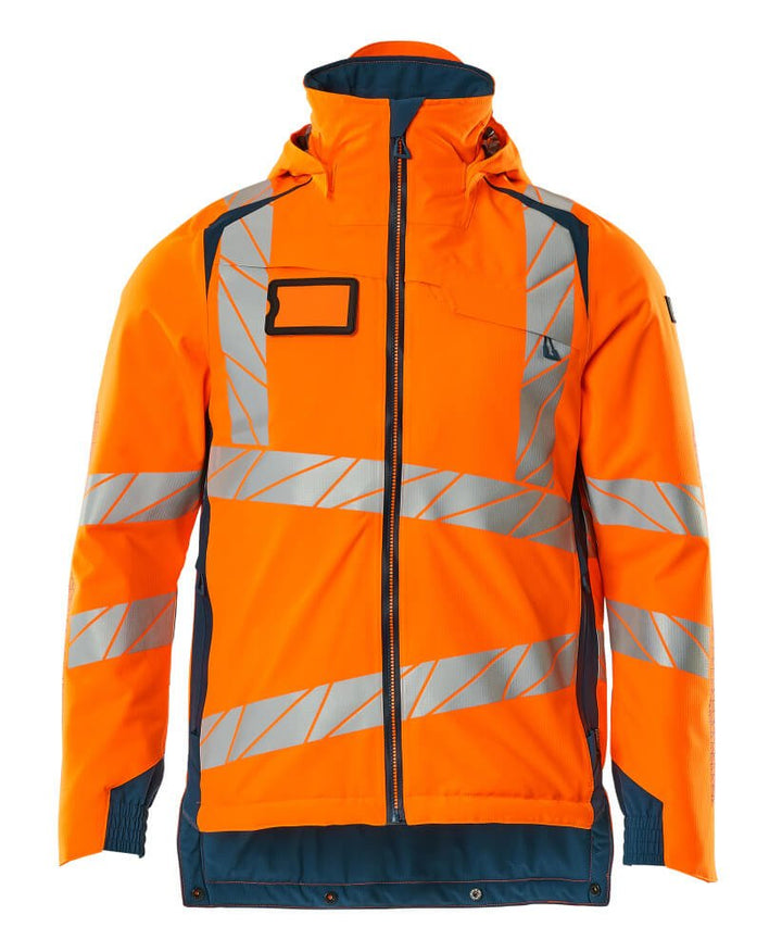 Talvitakki - 19035 - 449 - hi - vis oranssi/tumma petrooli - Safewear Suojainkauppa