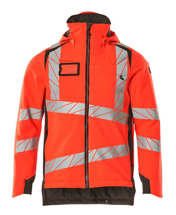 Talvitakki - 19035 - 449 - hi - vis punainen/tumma antrasiitti - Safewear Suojainkauppa