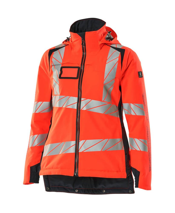 Talvitakki - 19045 - 449 - hi - vis punainen/syvä tummansininen - Safewear Suojainkauppa