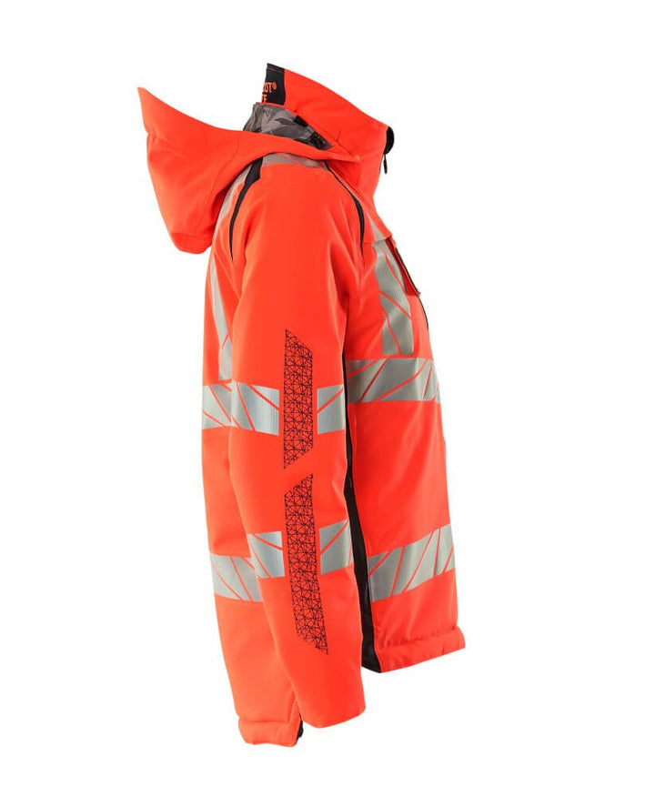 Talvitakki - 19045 - 449 - hi - vis punainen/syvä tummansininen - Safewear Suojainkauppa