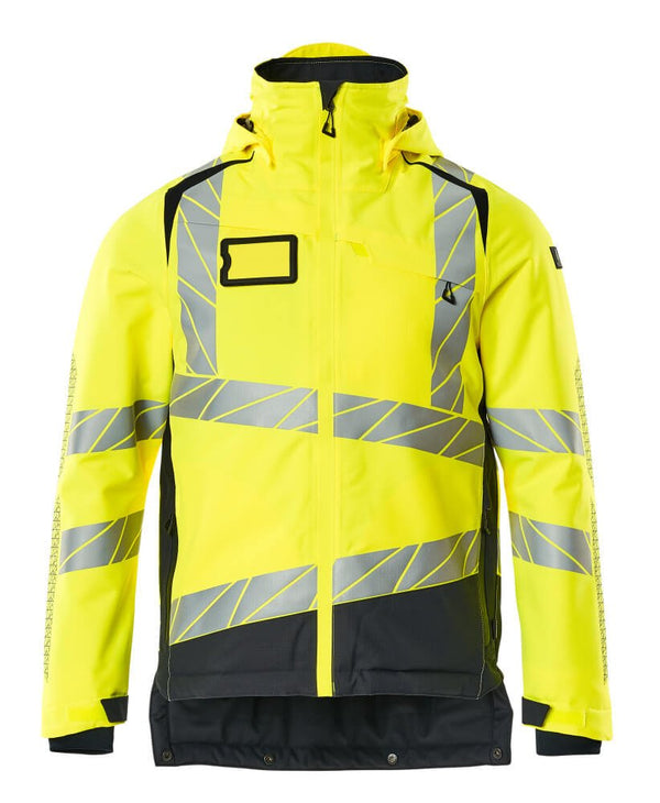 Talvitakki - 19335 - 231 - hi - vis keltainen/tumma laivastonsininen - Safewear Suojainkauppa