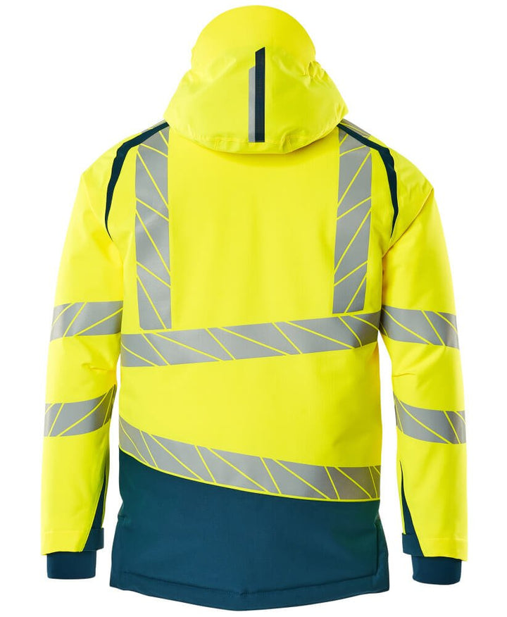 Talvitakki - 19335-231 - hi-vis keltainen/tumma petrooli - Safewear