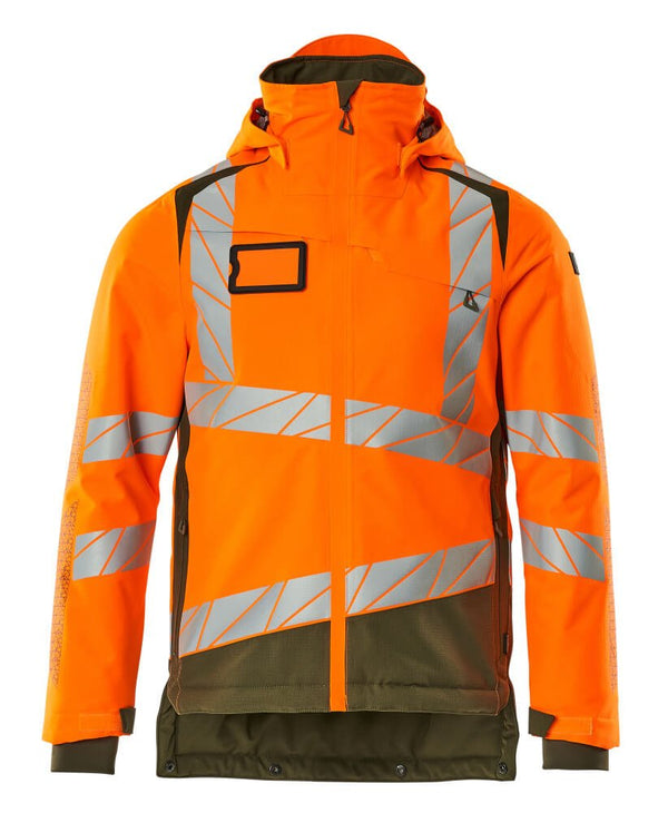 Talvitakki - 19335 - 231 - hi - vis oranssi/sammaleenvihreä - Safewear Suojainkauppa