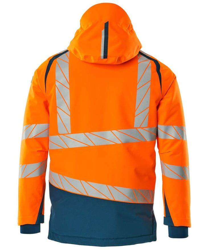 Talvitakki - 19335-231 - hi-vis oranssi/tumma petrooli - Safewear