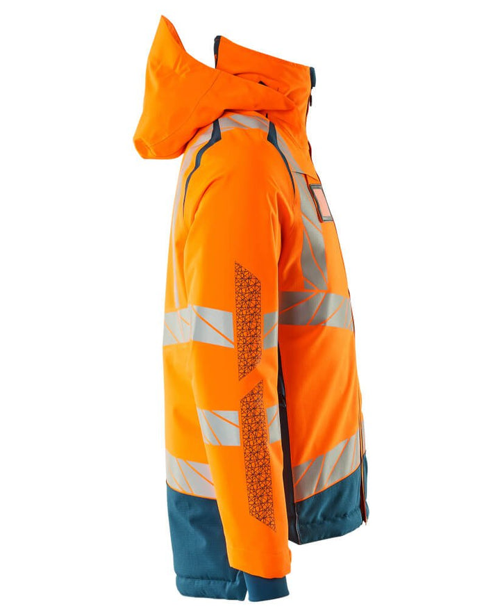 Talvitakki - 19335 - 231 - hi - vis oranssi/tumma petrooli - Safewear Suojainkauppa