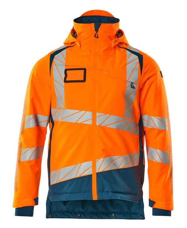 Talvitakki - 19335 - 231 - hi - vis oranssi/tumma petrooli - Safewear Suojainkauppa