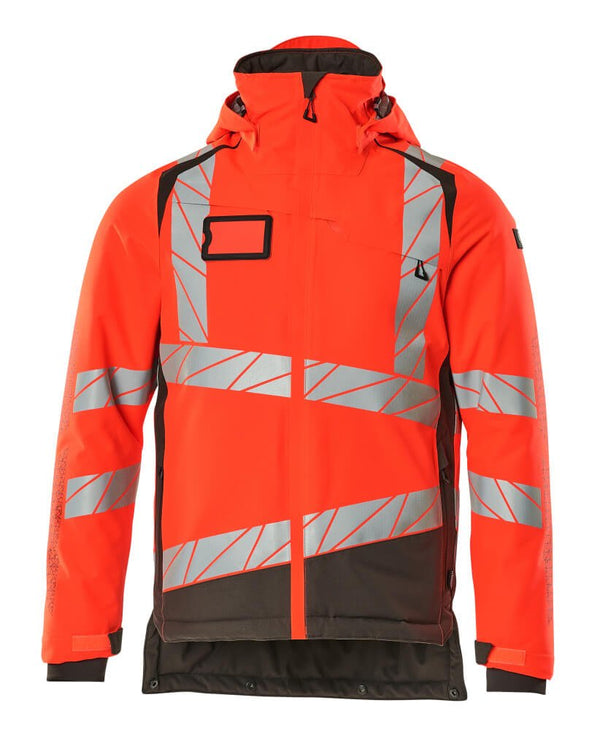 Talvitakki - 19335 - 231 - hi - vis punainen/tumma antrasiitti - Safewear Suojainkauppa