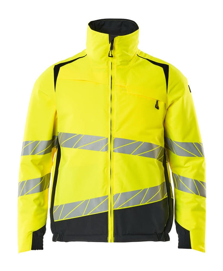 Talvitakki - 19435 - 231 - hi - vis keltainen/tumma laivastonsininen - Safewear Suojainkauppa