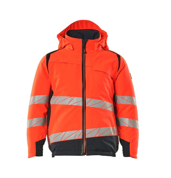 Talvitakki lapsille - 19935 - 449 - hi - vis punainen/syvä tummansininen - Safewear Suojainkauppa