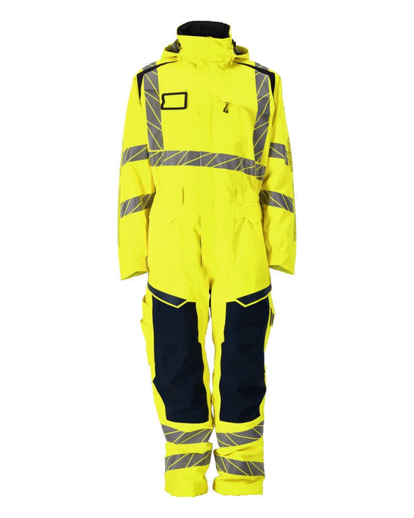 Talviumpipuku - 19019 - 449 - hi - vis keltainen/tumma laivastonsininen - Safewear Suojainkauppa