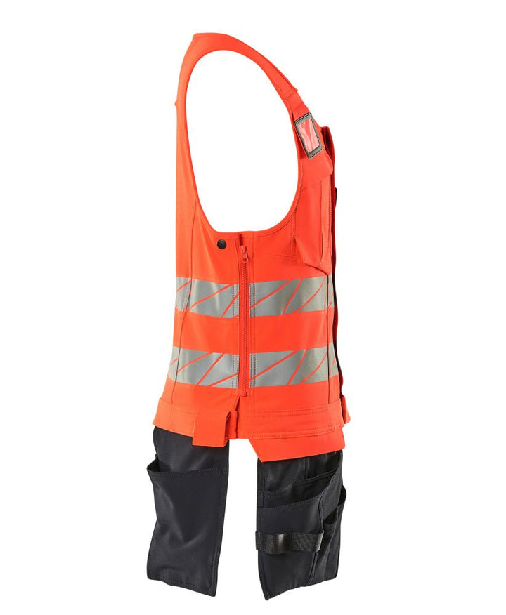 Työkaluliivi - 19589 - 711 - hi - vis punainen/syvä tummansininen - Safewear Suojainkauppa