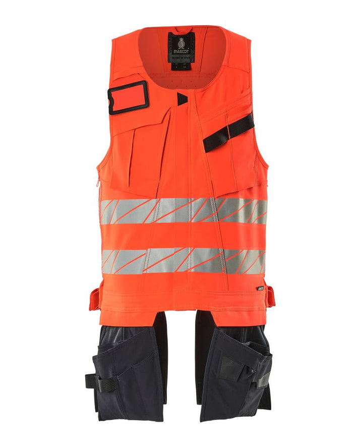 Työkaluliivi - 19589 - 711 - hi - vis punainen/syvä tummansininen - Safewear Suojainkauppa